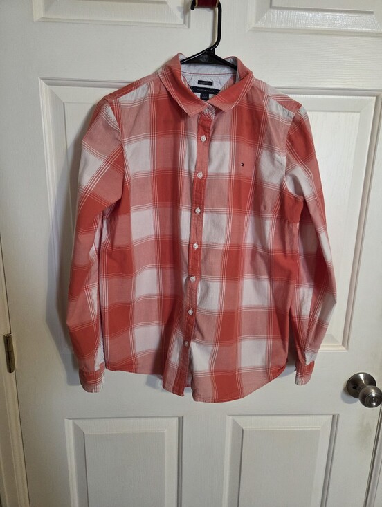 Tommy Hilfiger Tops - Tommy Hilfiger Plaid Relaxed Fit Shirt Large Corral